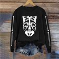 thumbnail image 4 of Oversized Halloween Sweatshirt Womens Crew Neck Casual Cute Printed Shirts Lightweight Loose Fit Long Sleeve Vintage Tops, 4 of 6