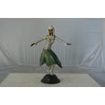thumbnail image 2 of Nifao Gypsy dancer with green dress bronze statue – Home Office Decor Sculpture, 12"L x 9"W x 30"H, 2 of 11