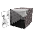 thumbnail image 3 of Bird Dog Crate Cover, Repetitive Crested Fly Friend Simple Cartoon Illustration Flying Animal, Easy to Use Pet Kennel Cover Small Dogs Puppies Kittens, 7 Sizes, Peach Dried Rose and Grey, by Ambesonne, 3 of 6