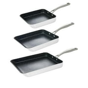Curtis Stone-Curtis Stone Dura-Pan Nonstick 3-piece Slide-Out Pan Set Model