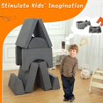 thumbnail image 6 of 8pcs Modular Kids Play Couch, Child Sectional Sofa, Toddler Sofa Set for Bedroom & Playroom, 6 of 7