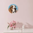 thumbnail image 3 of 12 Inch Wall Clock Battery Operated Silent Clock Decorative for Office, Kitchen, Outdoor, Living Room，Basset Hound Dog Art, 3 of 5