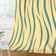 thumbnail image 2 of MIZHONA Dark Beige Blackout Curtains for Living Room Wave Stripes Window Curtain Set of 2,42"x63", 2 of 5