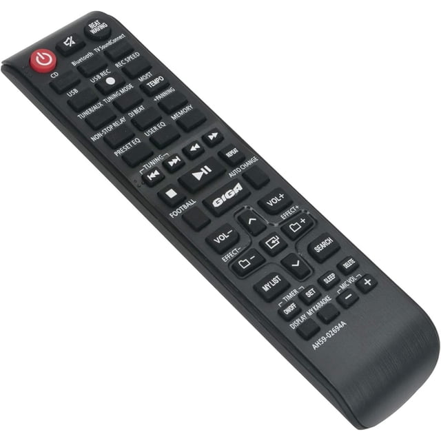 AH59-02694A Replace Control Remoto fit para Samsung Giga Book-Shelf Stereo System MX-JS5000 MX-JS8000 MX-JS9000 MX-JS9500 MX-J630 Mx-j730 Sub
