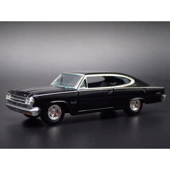 Open Box 1966 66 AMC RAMBLER MARLIN BLK 1:64 SCALE COLLECTIBLE DIORAMA DIECAST MODEL CAR