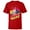 Red, variant on Luke Skywalker vs Darth Vader Duel Retro 1980 Vibe - Short Sleeve T-Shirt for Kids - Customized-Black