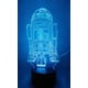 thumbnail image 2 of R2-d2 Robot 3d Night Light Led Illusion Lamp Night Desk Table Lamp, 7 luces que cambian de color con base acrílica plana y Abs y cargador Usb Feliz Sencillez, 2 of 3
