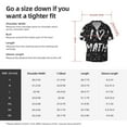thumbnail image 7 of KLL I love Math Print Men's Shirt Short Sleeve Button Down Summer Cuba Beach Shirts- Medium, 7 of 7