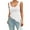 White, variant on YOTMKGDO Tank Tops for Women 2024, Scrunch Neck Women's 2024 Spring and Summer Solid Color U Neck Mesh Blouse Sleeveless (White, L)