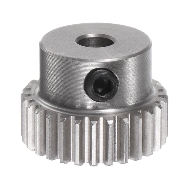 Unique Bargains Pinion Gear 3mm Aperture 28T 0.5 Module Stainless Steel Motor Gear