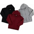 thumbnail image 3 of PURE CHAMP Boys 3 pack zip up hoodie Fleece long sleeve essentials hoodie for boys Athletic Kids Clothes Size 4-20 (Set5 Size 8), 3 of 4