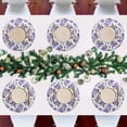 thumbnail image 7 of Ryvnso Rose Flowers Purple Round Plate Mats Dining Table Placemat Set of 4 for Holiday Decoration, 7 of 7