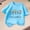 Light Blue, variant on Girls Summer Short Sleeve Tee- Casual Cotton Crewneck Printed Cute T Shirt Yellow Size 5