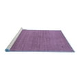 thumbnail image 2 of Ahgly Company Machine Washable Indoor Rectangle Abstract Blue Contemporary Area Rugs, 2' x 4', 2 of 4