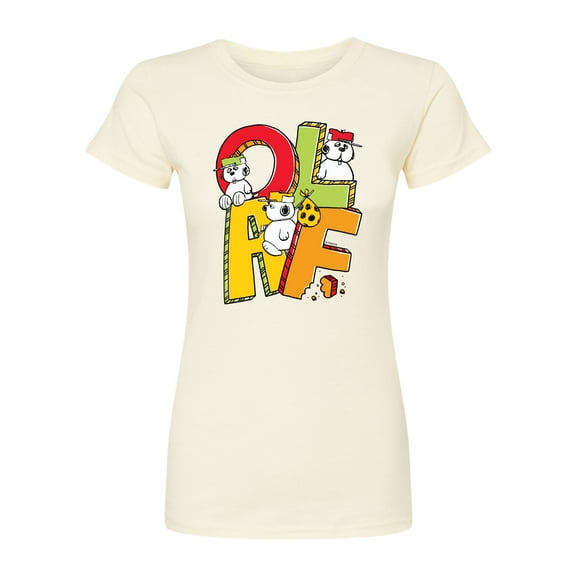 Peanuts - Olaf Editorial - Juniors Fitted Graphic T-Shirt