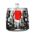 thumbnail image 7 of Yayeee Ashtray with Lid for Cigarette Smokeless Stainless Steel Home Ash Holder, Black Streets, 7 of 7