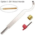 thumbnail image 3 of Swan Hollower 10 Inches Wood Turning Tool Carbide Tipped Lathe Chisel Tool Bar with Ci3 12mm Round Carbide Insert Cutter for Wood Hobbyist or DIY or Carpenter, Handle not Include, 3 of 5