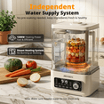 thumbnail image 5 of AIRMSEN 9-in-1 Hot & Cold Professional Blender, Independent Water Supply System & Steam Heating, 1200W+500W, 51 Oz Kitchen Milkshake Smoothie Maker with Stainless Steel Blades for Nuts, Frozen Fruits, 5 of 11
