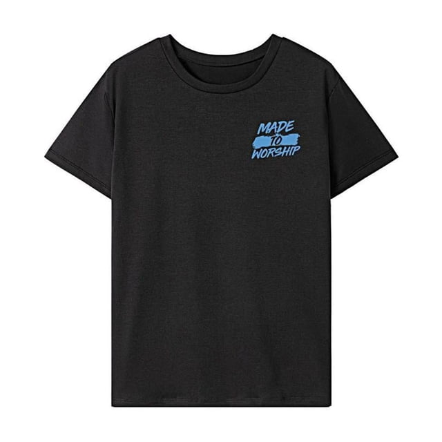 Camiseta para mujer con cuello redondo y manga corta para uso diario, mochilero, camping SG