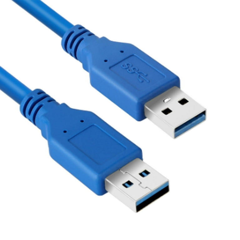 spisekammer fumle Bageri Double Male End USB Cord USB to USB Cable For Hard Drive Enclosures Laptop  - Walmart.com