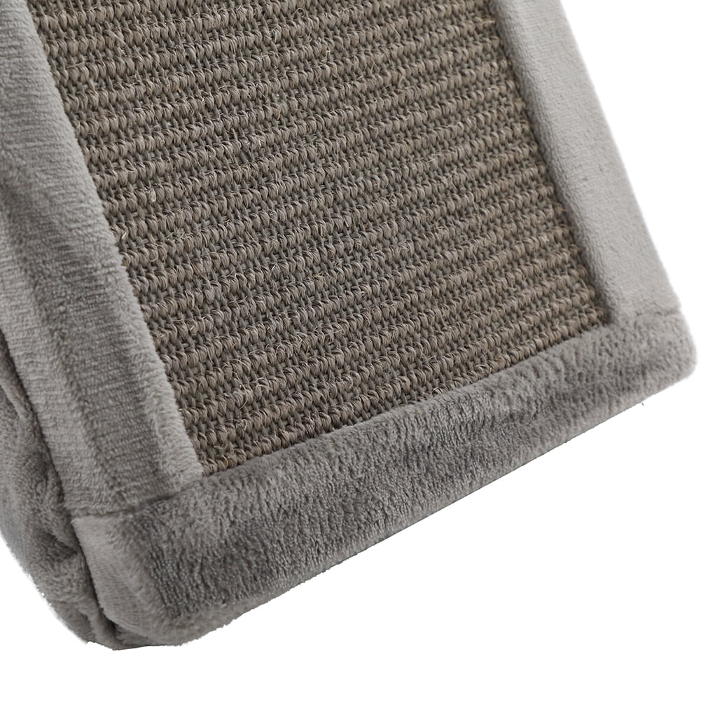 Kadyn 2-Tier Pet House with Scratching Pad, Folding Cat Tower Tree, Cat Nest Hammock for Small to Middle Kitten - Gray Kadyn 2-Tier Pet House with Scratching Pad, Folding Cat Tower Tree, Cat Nest Hammock for Small to Middle Kitten - Gray