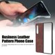 thumbnail image 3 of Funda de cuero para teléfono con patrón de negocios, cubierta a prueba de golpes para teléfono Samsung Galaxy Z Fold 3, 3 of 8