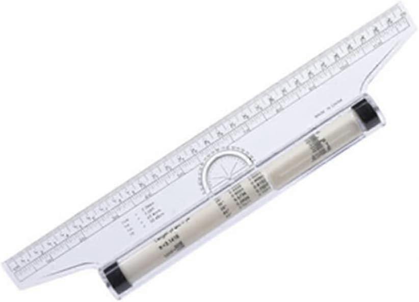 Reller Ruler Plastic Measuring Rolling Ruler Drawing Roller Ruler Parallel Ruler ...