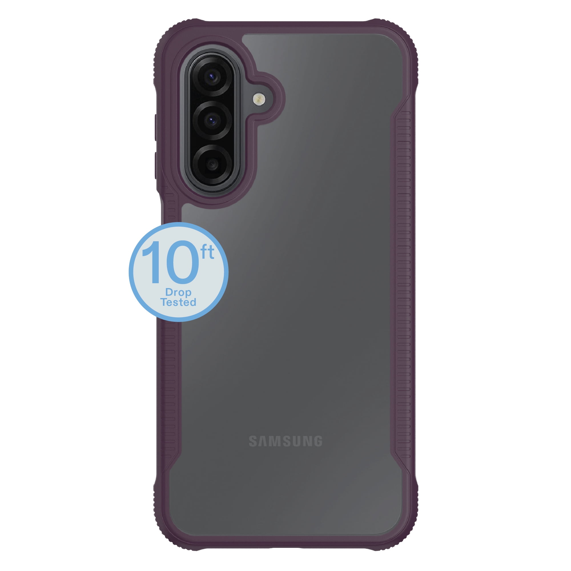 onn Dual-Layer Phone Case for Samsung Galaxy for A17 5G - Purple/Clear