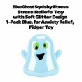 thumbnail image 2 of Blue Ghost Squishy Relaxation Toy with Soft Glitter Design, 1-Pack, Blue, for Relaxation Relief, Squeeze Toy, 2 of 3