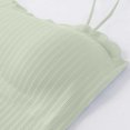 thumbnail image 4 of Molidfa Women's Sweetheart Scalloped Ribbed Cropped Camisole Summer Casual Vacation Top, 4 of 4