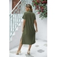 thumbnail image 3 of Zeagoo Womens Summer Dress Short Sleeve Casual Summer Sunress Tunic Dress Cover up with Pockets, 3 of 7