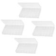 thumbnail image 4 of Caja organizadora de plástico de 4 piezas con 28 rejillas, diseño independiente, transparente, para joyas, anillos de diamantes de imitación., 4 of 12