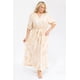 thumbnail image 1 of Vestido bordado de hojas Roman Fashion /Tallas Extras, 6068 (Beige) beige 38, 1 of 5