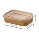 thumbnail image 2 of Packing Box Rectangular Kraft Paper Takeaway Tableware Thickened With Lids Lunch Box Salad Box Disposable Tableware Box, 2 of 7