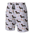 thumbnail image 4 of Logiee Dachshund Dog Print Mens Swim Trunks Quick Dry Board Shorts,Breathable Hawaii Beach Shorts Swimwear Bathing Suits-Small, 4 of 6