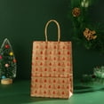 thumbnail image 6 of FXMLRLK 3 Piece Assorted Christmas Kraft Gift Bags - Small Paper Bags with Handles for Xmas Gift Wrapping and Party Supplies, 6 of 9