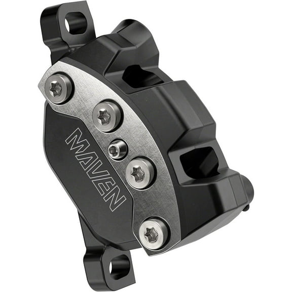 SRAM Maven Ultimate Disc Brake Caliper Assembly - Front/Rear, Post Mount, 4-Piston, Silver/Black, A1