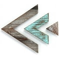 thumbnail image 5 of J JACKCUBE DESIGN Rustic Wood Chevron Arrows Farmhouse wall dcor Triangle shaped Boho Style Hanging Vintage Art Signs Set of 3 for Home - MK540A, 5 of 7