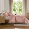 thumbnail image 2 of Virtu Comforter Sets, All Season Lightweight Botanical King Size Comforter Sets, 3-Pc Bedding Sets, Bali Blush/Porcelain Glow, 2 of 8