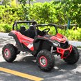 thumbnail image 3 of Costway 12V Electric Kids Ride-On Car 2-Seater SUV Off-Road UTV w/ Remote Red, 3 of 10