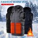 thumbnail image 4 of Chaqueta calefactora con capucha desmontable, chaleco calefactor eléctrico lavable para hombres y mujeres, chaquetas de invierno, abrigo, 3 niveles de calefacción, 9 zonas de calefacción, 4 of 5