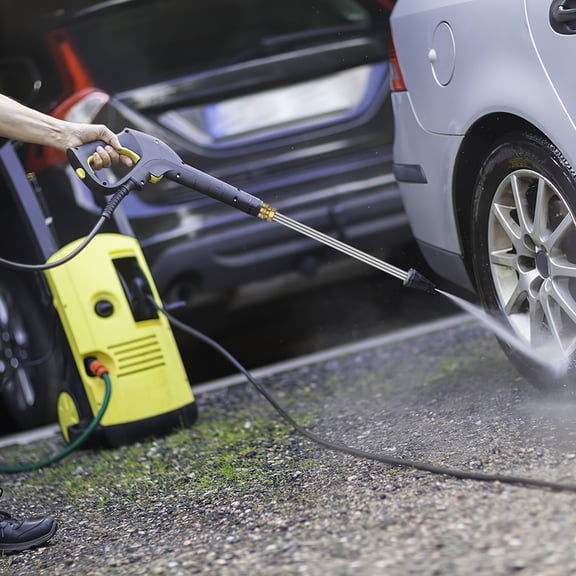 Ikoopy 2Pcs Pressure Washer Extension Wand with Brass Fitting with 1/4inch Quick Connect Car Wash Extension Rod 4000PSI Max for Most Pressure Washer