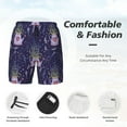 thumbnail image 5 of Haiem Lavender Flowers Mens Swim Trunks with Compression Liner 2 in 1 Swimming Shorts Stretch Swimwear Quick Dry,Board Shorts-Small, 5 of 9
