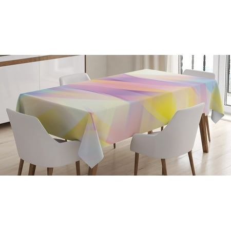 

Modern Tablecloth Gradient Color Tone with Shady Effect Digital Artistic Contemporary Image Rectangular Table Cover for Dining Room Kitchen 52 X 70 Inches Yellow Purple Peach by Ambesonne
