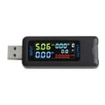 thumbnail image 2 of Bgsha 1pc USB Power Meter Tester Multimeter 4.5-36V 0-5A Voltage Current Capacity Energy Ammeter Digital Tester Meter Fast Charging, 2 of 9