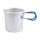 thumbnail image 4 of Taza de camping con asa plegable, ligera, de metal, para café, 150 ml Mango azul, 4 of 9