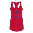 thumbnail image 2 of Wild Bobby, Shelby Cobra USA Logo Emblem Powered by Ford Motors, Cars and Trucks, Women Racerback Tank Top, Red, Small, 2 of 4