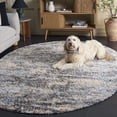thumbnail image 3 of Safavieh Berber Damian Abstract Shag Area Rug, Gray Blue/Cream, 6' x 8' Oval, 3 of 10
