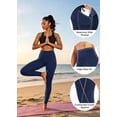 thumbnail image 6 of NELEUS Womens High Waist Running Workout Yoga Leggings with Pocket,Black+Gray+Navy Blue,US Size S, 6 of 12