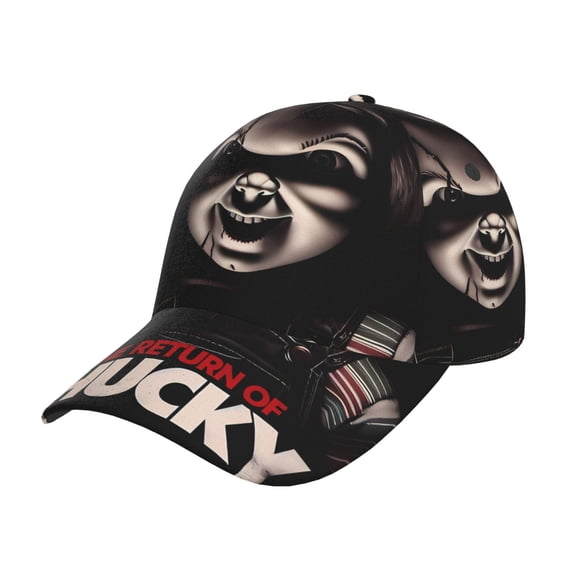 Saiise Men Women Chucky M Print Sported Baseball Cap Adjustable Golf Cap Dad Hat Outdoor for Running Workouts and Outdoor Activities All Seasons